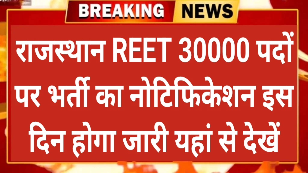 Rajasthan REET 30K Recruitment